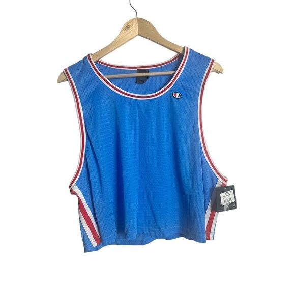 Champion Mesh Cropped Tank Active Blue XL - Picture 1 of 4